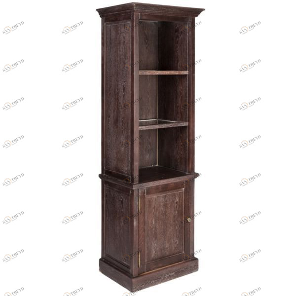 Шкаф книжный узкий коричневый PUSHA MH INTERIORS 062942 Коричневый 