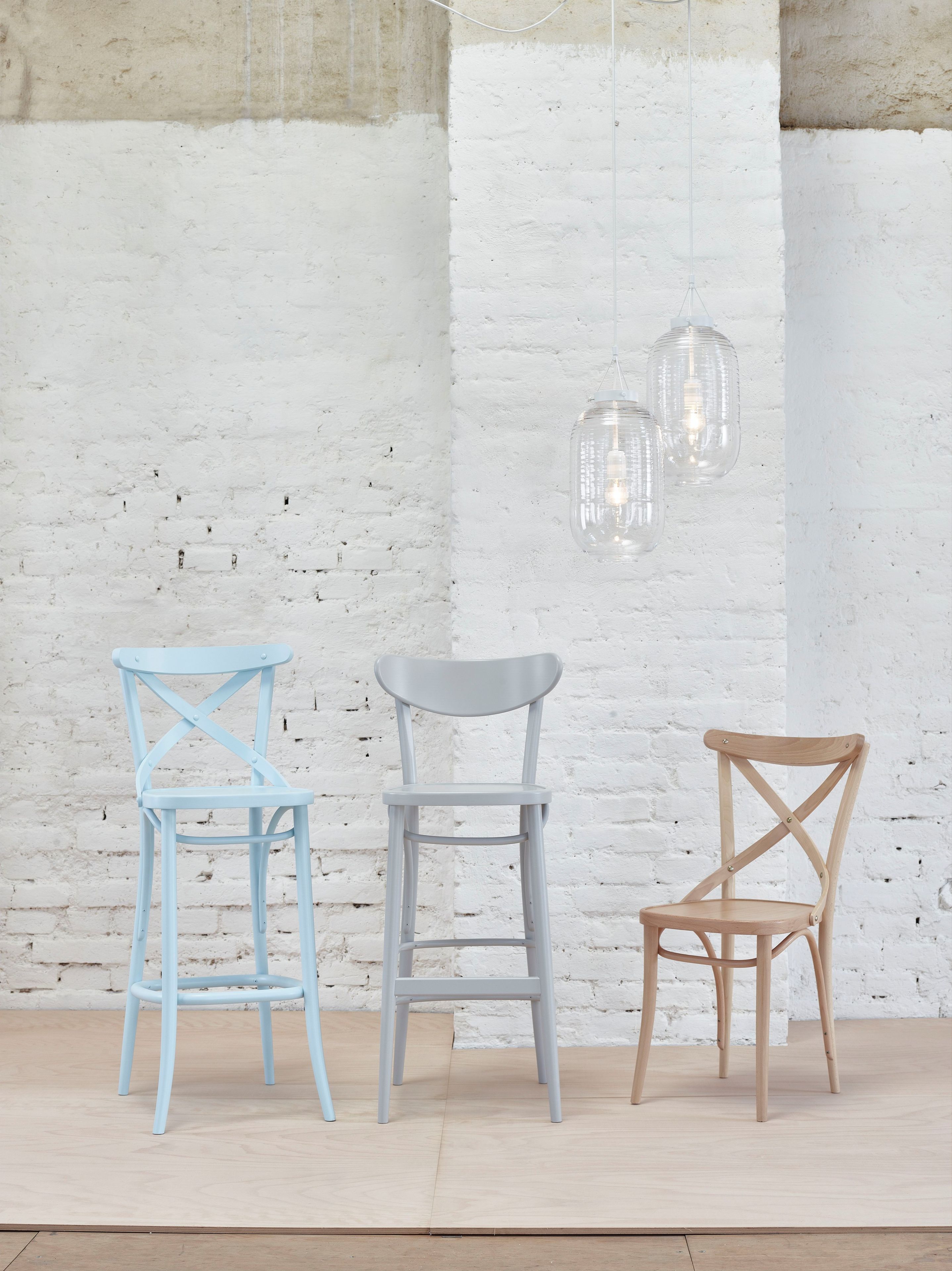 Высокий стул с подставкой для ног TON банан ARCH-00027645 - Вид №1