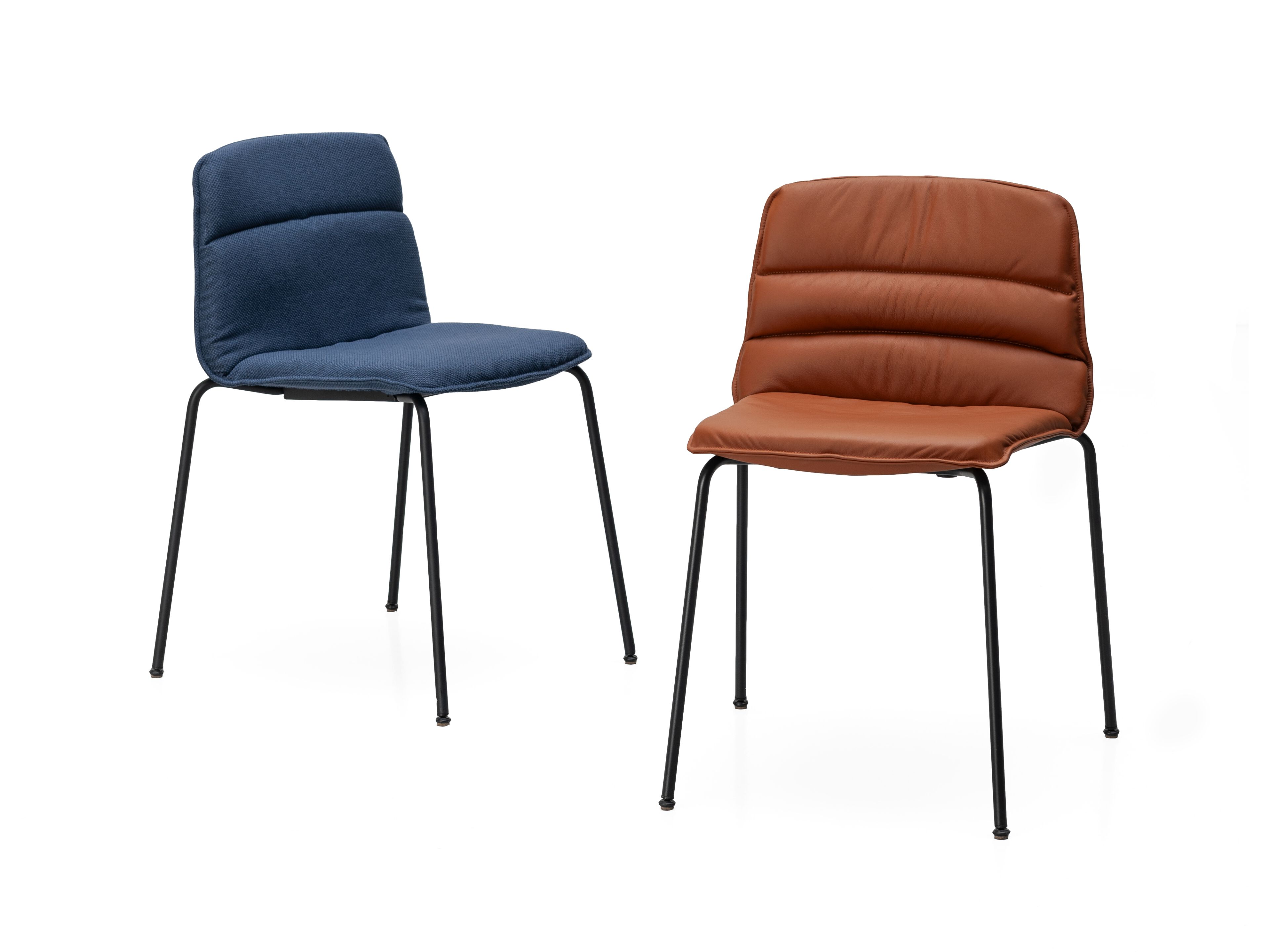 Кожаный мягкий стул Kristalia рама ARCH-00109561 - Вид №8