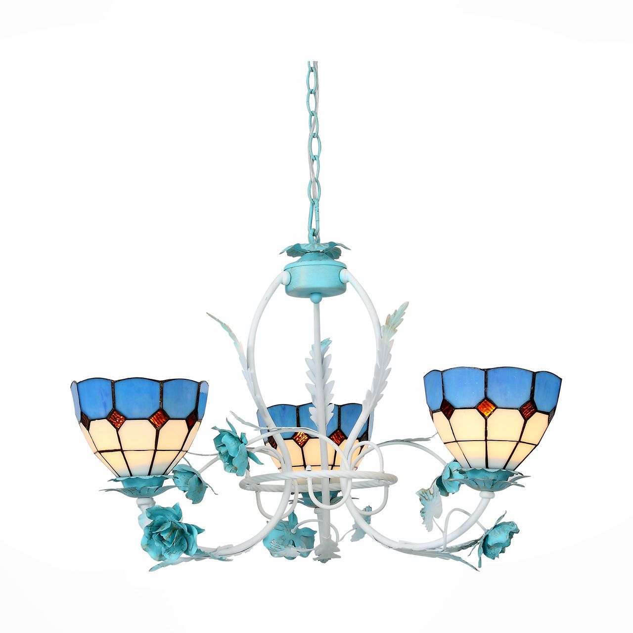 Подвесная люстра ST Luce Lavoro SL372.953.03 ST LUCE ДИЗАЙНЕРСКИЕ, LAVORO 108463 Голубой  - Вид №3