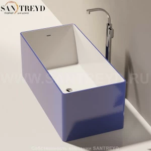 WASH BICOLOR Ванна свободностоящая 150 см синяя MW150.BC.5003