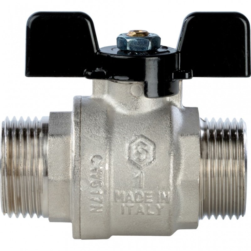 Кран шаровый STOUT НН 1" полнопроходной, бабочка SVB0006000025 - Вид №1