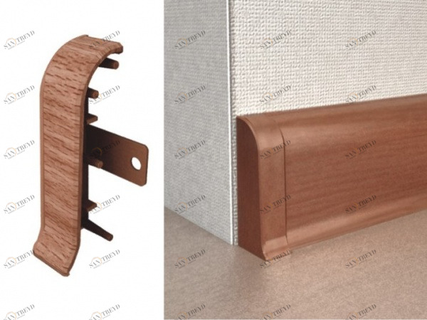 Заглушки торцевые с текстурой 112 Ясень серый (пара) RICO LEO 2541352