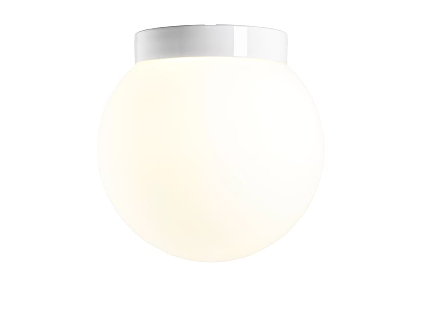 Настенный светильник / потолочный светильник из матового стекла и фарфора Ifö Electric Classic Globe ARCH-00030458