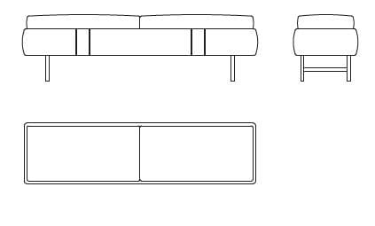 Кожаная скамья Sicis Донован ARCH-00048370 - Вид №5