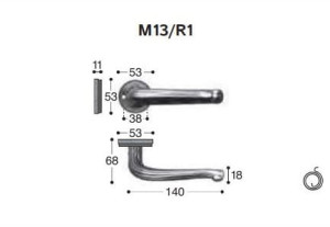 Бронзовая ручка на розетке