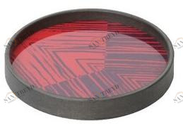 Ethnicraft Прямоугольный поднос из декорированного вручную стекла Bright abstract 20526