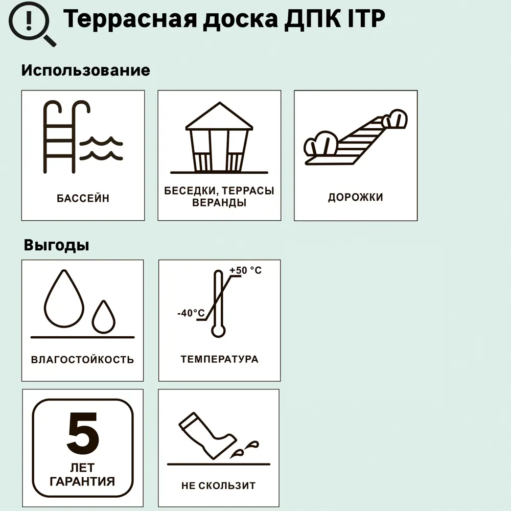 Террасная доска ДПК ITP цвет Венге 3000x162x26 мм вельвет 0.486 м² 81954374 STLM-2108363  - Вид №3