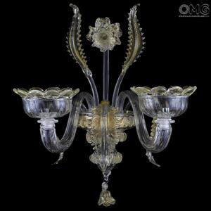 1294 ORIGINALMURANOGLASS Настенный светильник Бра Ка Морозини на 2 лампочки - Венецианский Venetian - муранское стекло 40 см