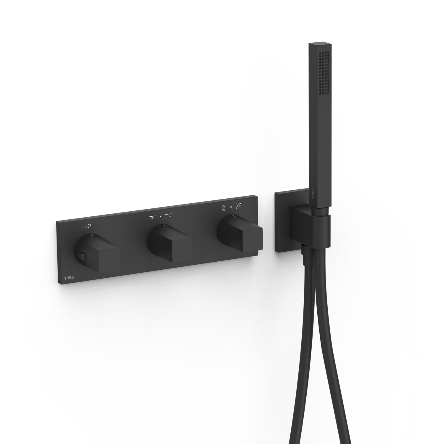 B-SYSTEM 4-ходовой встраиваемый термостатический смеситель B-system-30725401 нм TRES Thermostatic 30725401NM