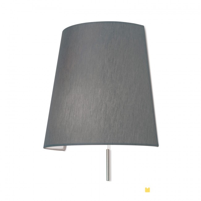 WA 2-1353 satin настенный светильник с серым абажуром Orion Shade 117818 - Вид №1