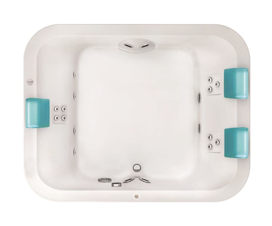 Ванна в центре комнаты с гидромассажем с хромотерапией Jacuzzi® Aquasoul ARCH-00061359 - Вид №4