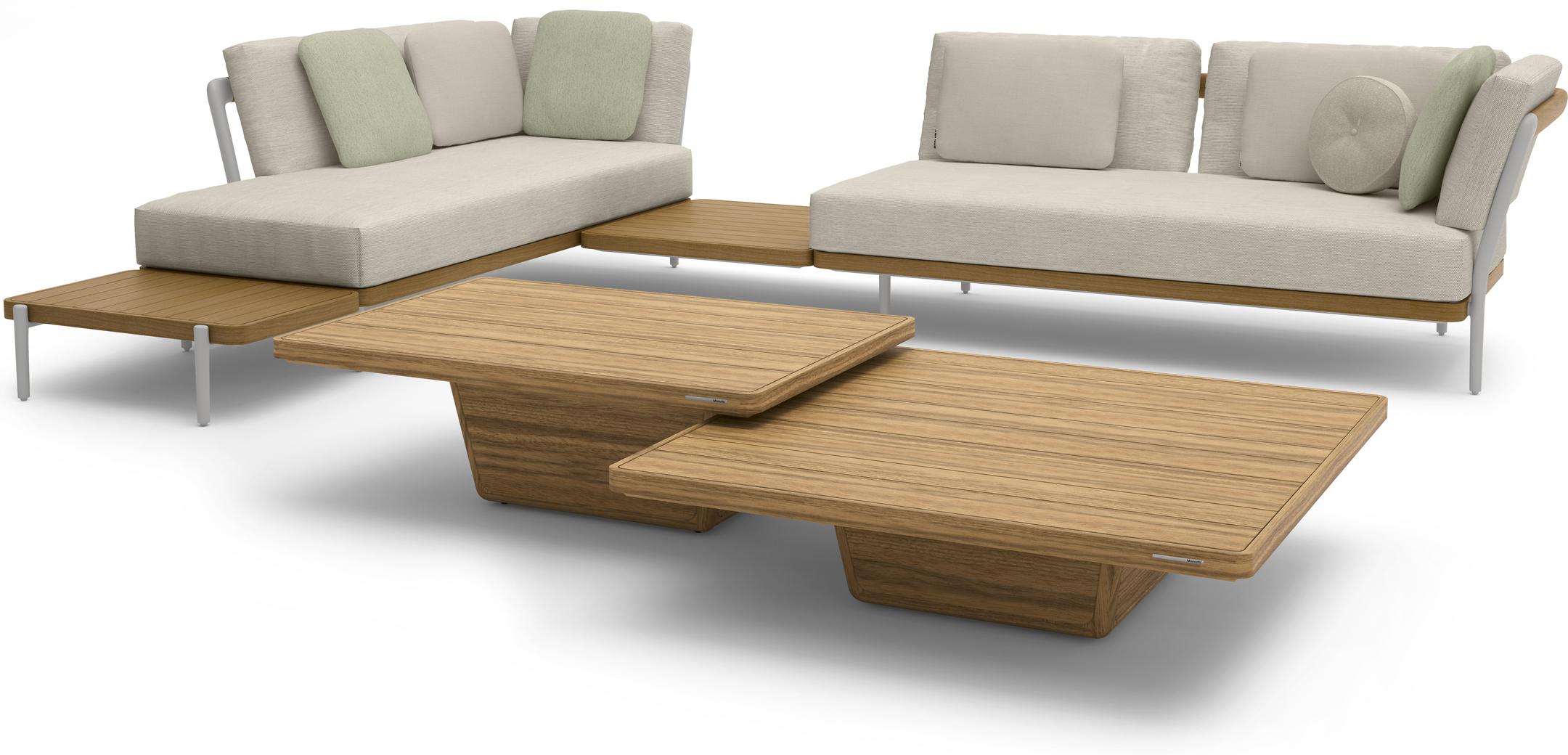 MNST1252 Журнальные столики, teak, матовый 113см x 79см Manutti Cobi  - Вид №1
