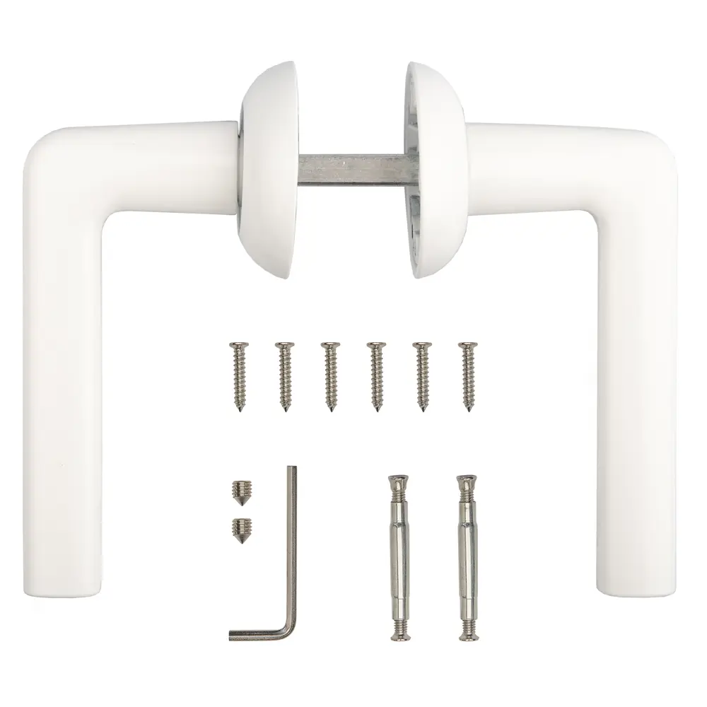 Дверные ручки ARMEX H-14083 для межкомнатных дверей, матовый белый 85083010 STLM-1462815 - Вид №1