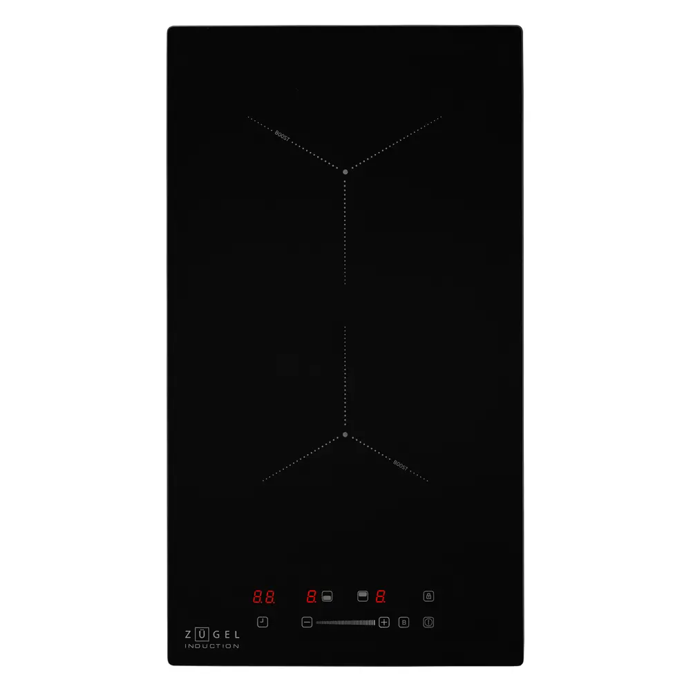 Индукционная варочная панель Zugel ZIH295B 29x5.8x52 см 2 конфорки цвет черный 89453990 STLM-2066292 