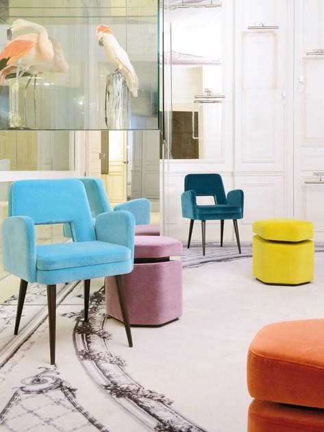 LELIEVRE Однотонная моющаяся хлопковая ткань Cosmos 383 - Вид №3