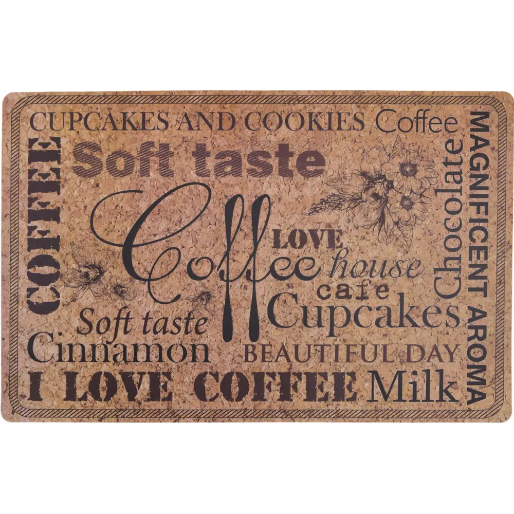 Салфетка I Love Coffee пробка 44x28.5 см 83630710 STLM-2162339 REMILING 