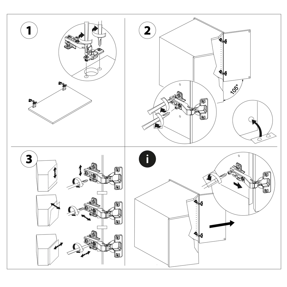STANDERS Петли угловые 105° для каркасов, 2 шт 82034794 STLM-0017989 - Вид №4