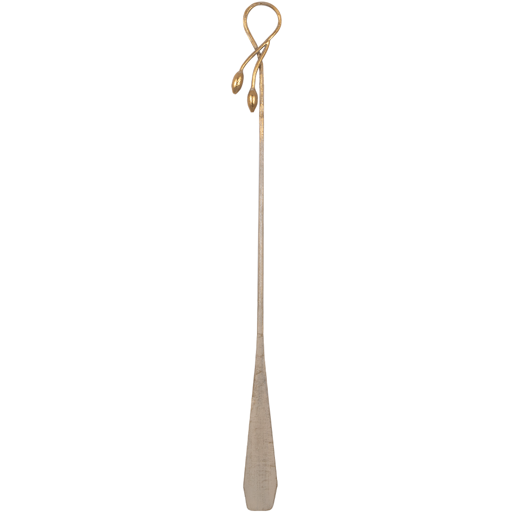 79049,75103 Крючок и рожок Oliva Branch Айвори Мраморное золото BOGACHO 4627196599871, 4656756150245 - Вид №4