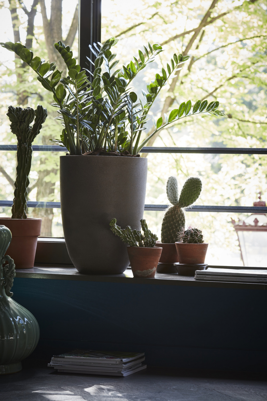 Уличный вазон 44х44 см белый "Альма" CAPI EUROPE СОВРЕМЕННЫЙ 117220 Белый  - Вид №2