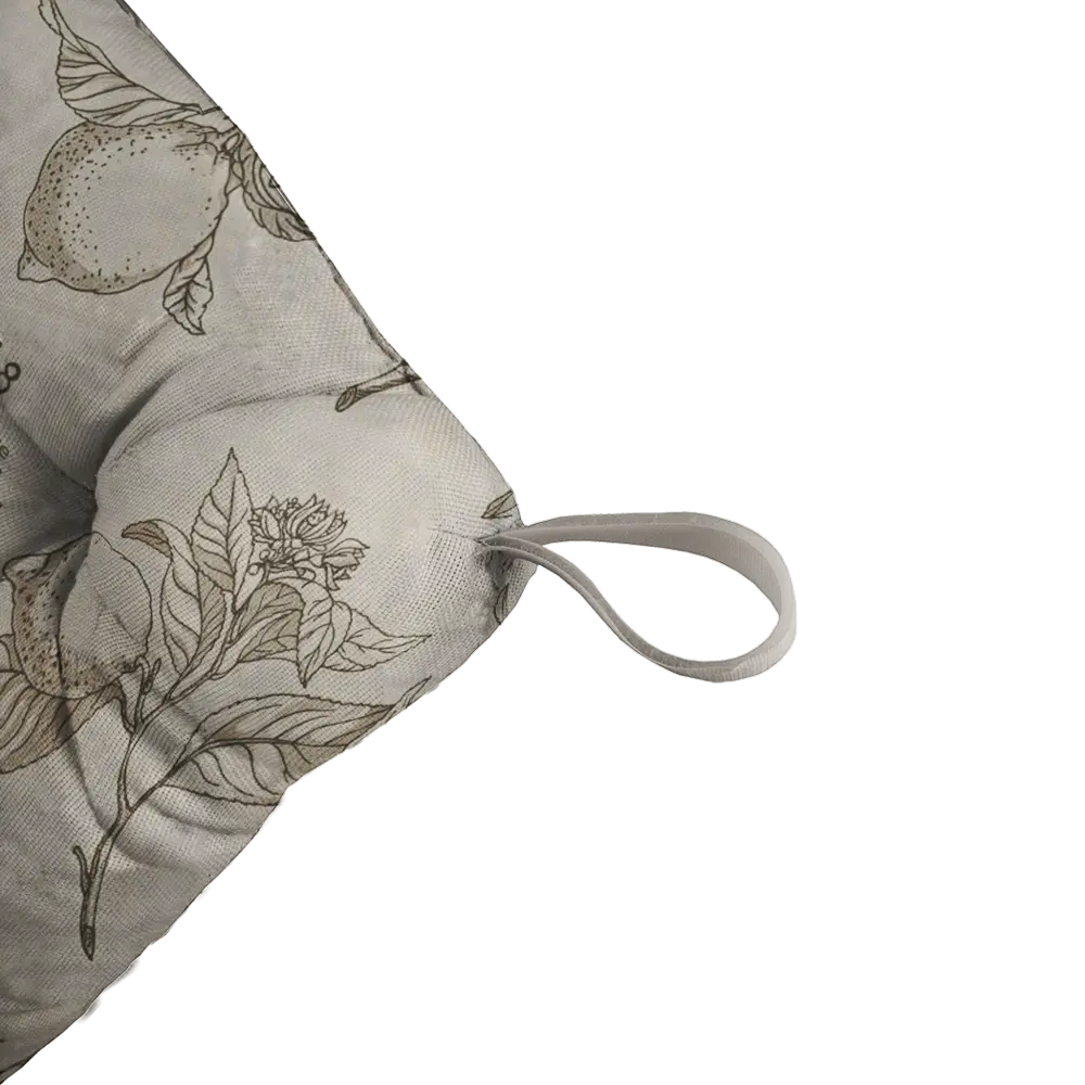 Сидушка с липучками Лимоны 40x35x6 см 82709354 STLM-2062098 LINEN WAY  - Вид №2