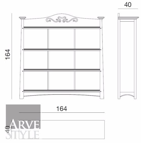 Arvestyle Открытый книжный шкаф из массива дерева Naima sun-id-1490569 - Вид №5