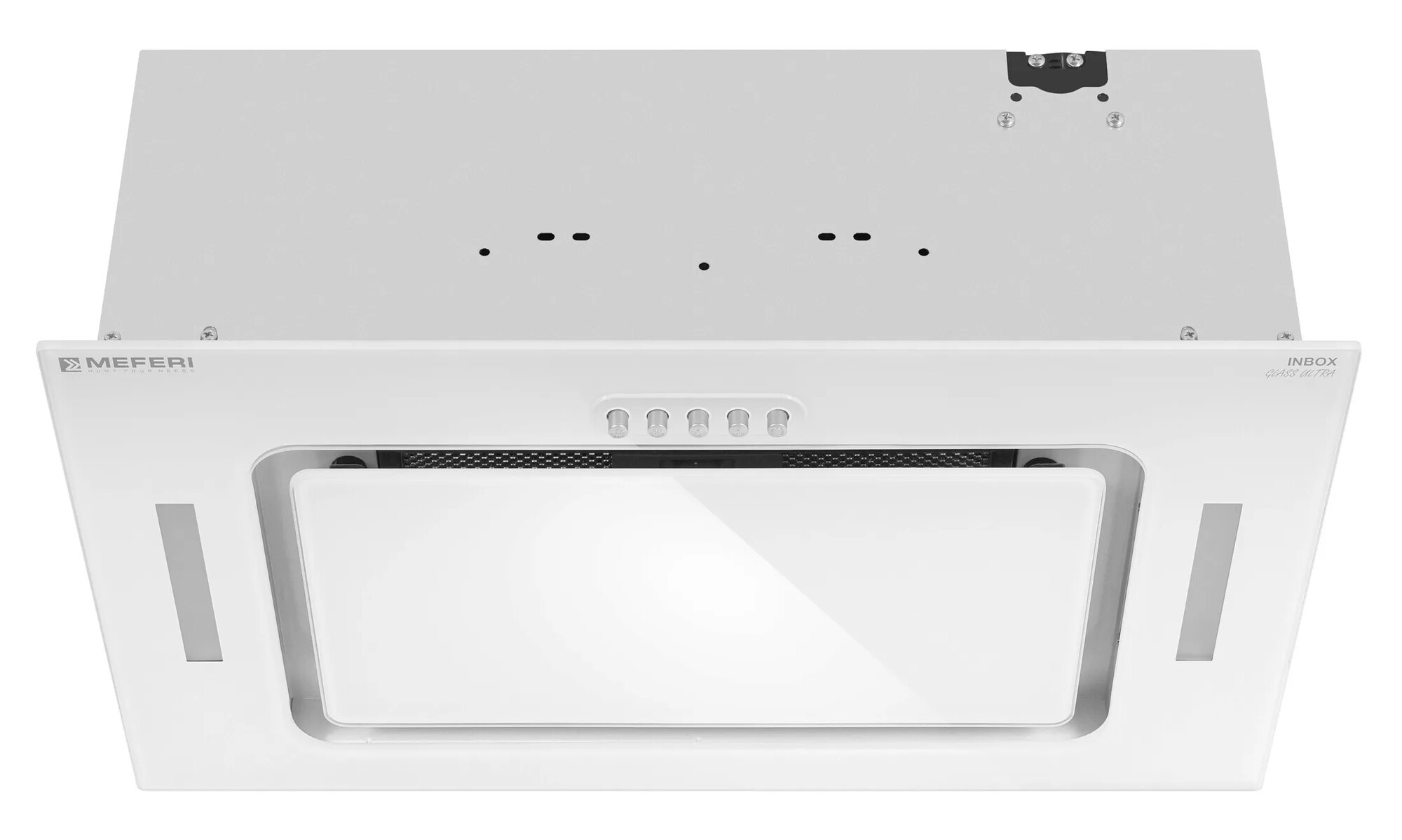 9168693 Вытяжка полновстраиваемая Meferi INBOX52WH GLASS ULTRA белый/белый STDN-0080699