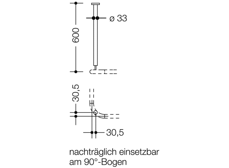 801.34.022 потолочная подвеска HEWI Serie 477/801  - Вид №5