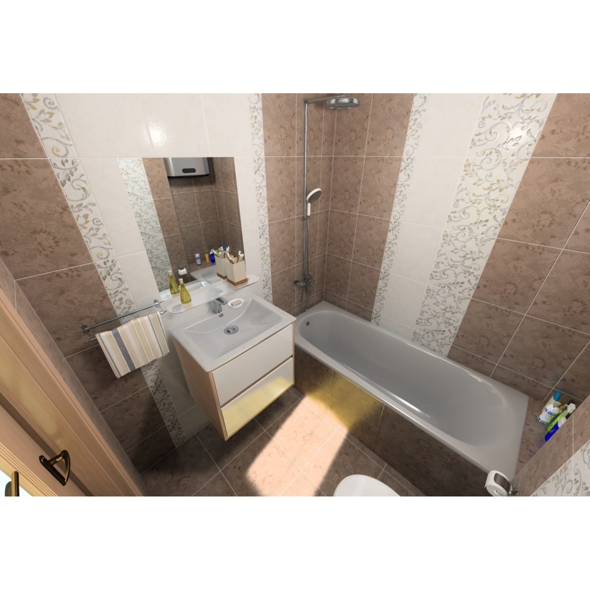 17085477 Бордюр «» 40х8.4 см цвет белый Флориан Santreyd  - Вид №3