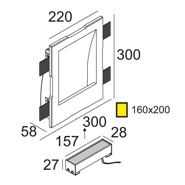 Утопленный светодиодный настенный светильник Deltalight Gyn ARCH-00089122 - Вид №7