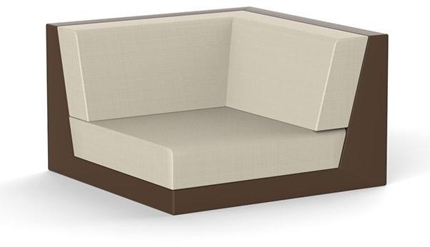 VONDOM Модульное угловое садовое кресло из виниловой ткани Pixel sun-id-1363340 - Вид №1