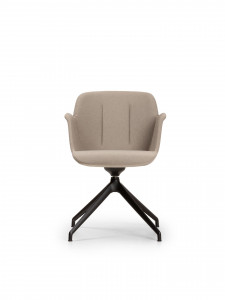 HV 4098 Armchair with 4-spoke aluminum swivel base True Design Hive