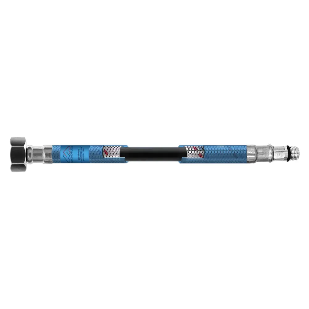 Гибкая подводка для воды Оптима 1/2" М10 100 см наружная-внутренняя резьба короткий штуцер 88486639 STLM-2143334 Santreyd  - Вид №4