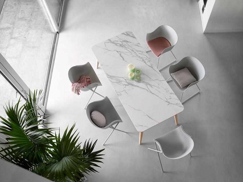 ONDARRETA Тканевый стул на санках с подлокотниками Bai sun-id-1516532 - Вид №10