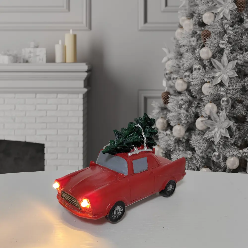 87547214 Композиция новогодняя светодиодная Машина Микс 7см STLM-1490237 Santreyd 