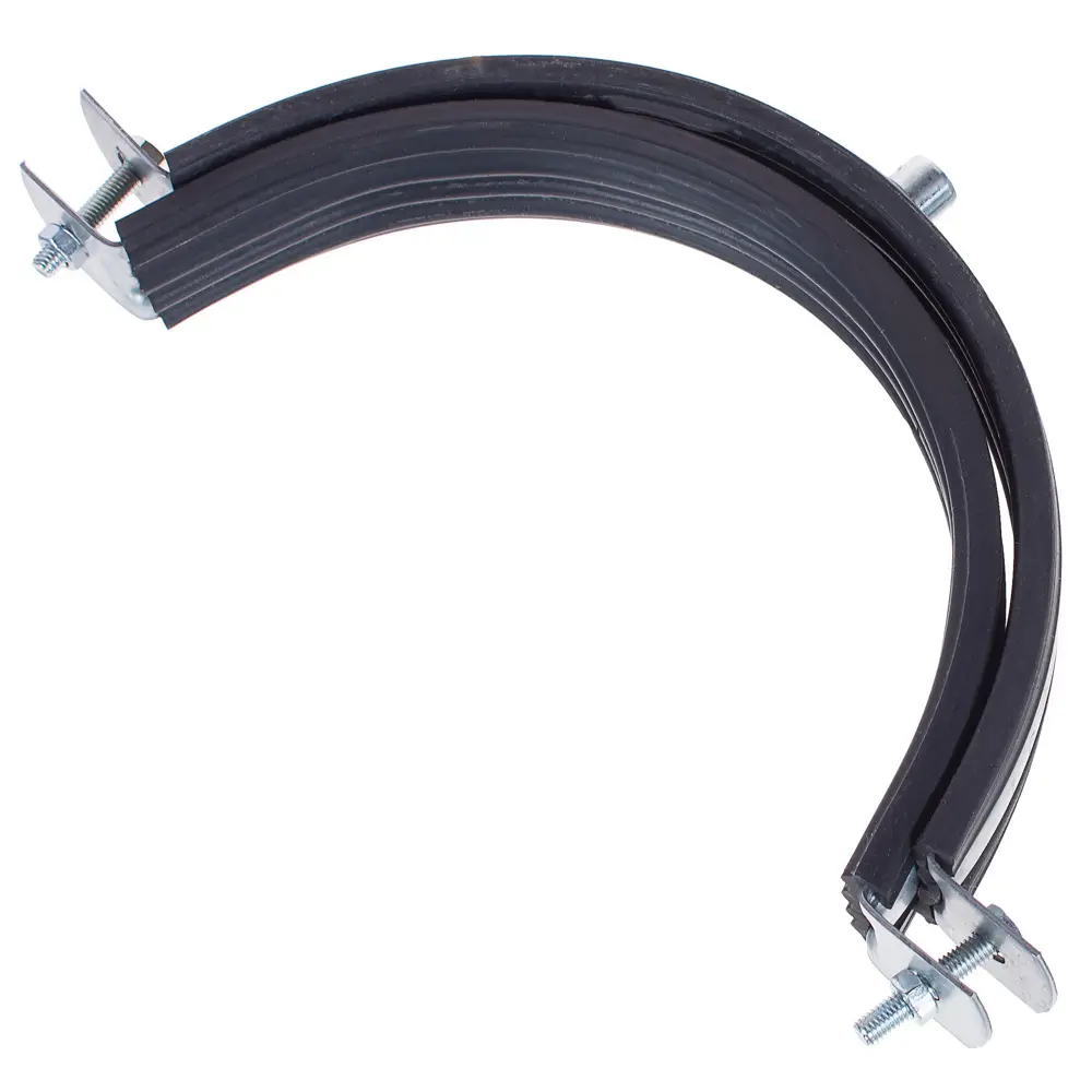 Хомут с резиновой прокладкой и пресс-гайкой М8, 162 мм ПЕТРОТЕХ STLM-2087518