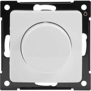 Диммер встраиваемый Hegel поворотно-нажимной цвет белый