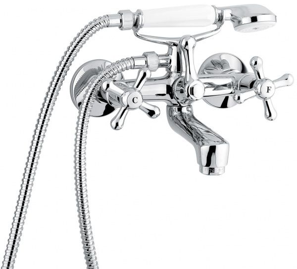 17011CR Смеситель Stella с ручным душем для ванной, цвет хром EMMEVI