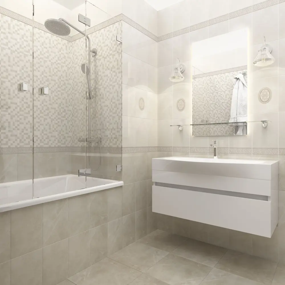 Плитка настенная Шахтинская Плитка Дора 20x30 см 1.44 м² цвет светло-бежевый Дора Бежевая STLM-2147079 - Вид №4