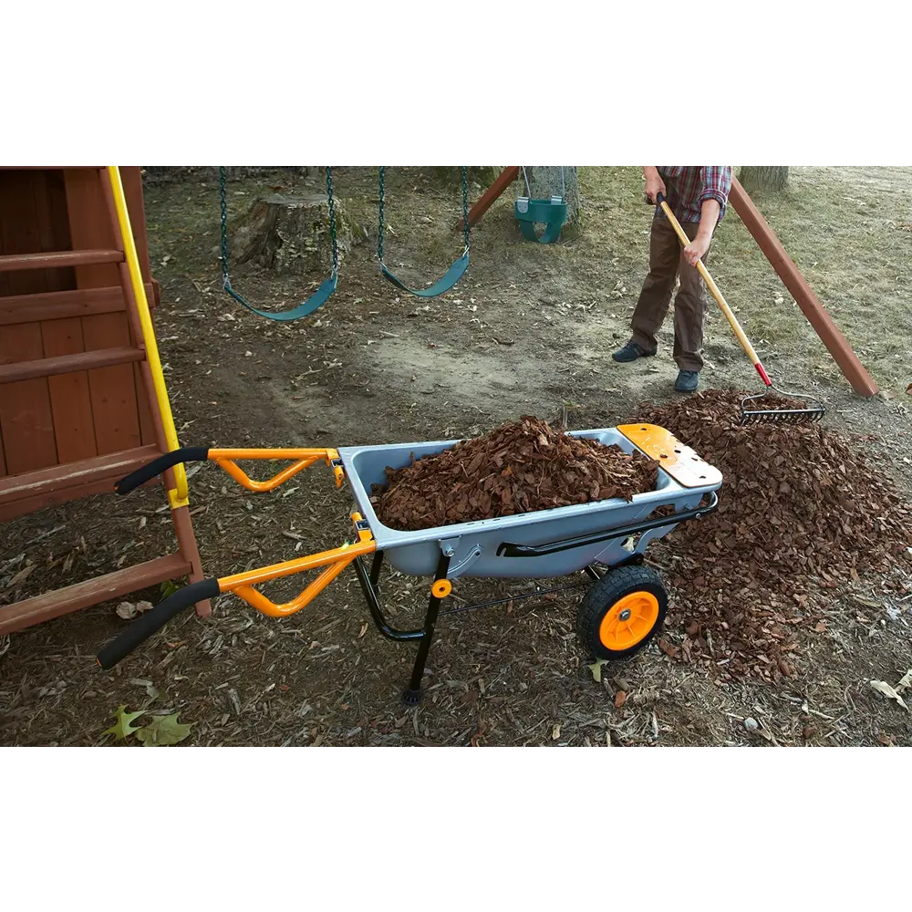 Тачка садовая двухколесная 135 кг/67 л WORX WG050 Aerocart STLM-2038935 - Вид №11