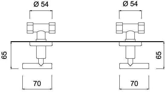 Rubinetteria Giulini Смеситель для душа на 2 отверстия G4 F7715 - Вид №1