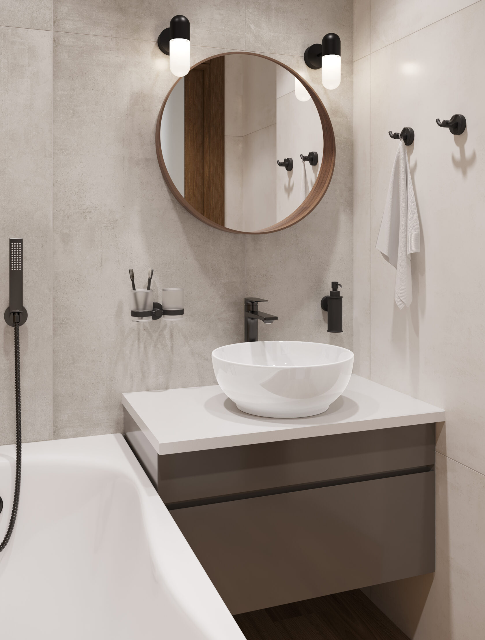 ART40SLWB01S Накладной умывальник Slim SANITA LUXE Art - Вид №11