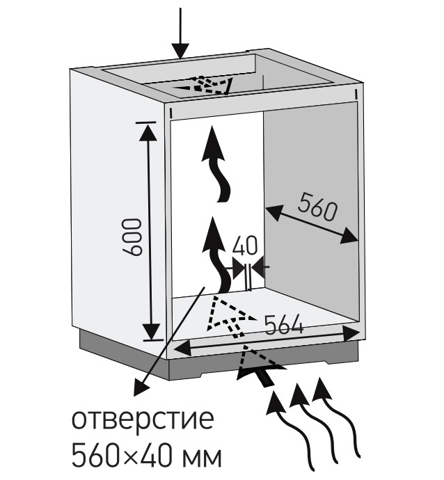 9202550 Электрический духовой шкаф Meferi MEO6010BK MATT ULTRA черный STDN-0061919 - Вид №2