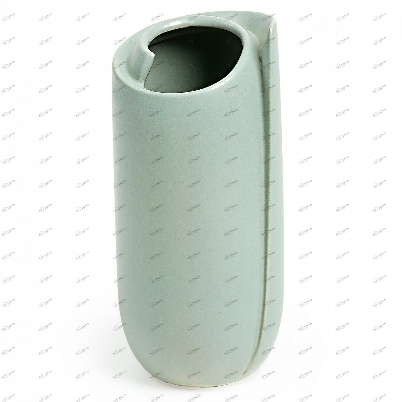 Ваза керамическая завиток светло-зеленая 21 см Lizzette от La Forma LA FORMA LIZZETTE 343218 Зеленый 