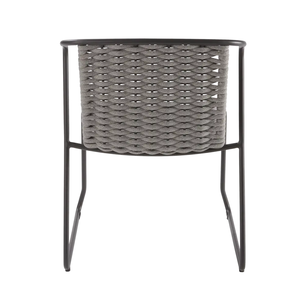 Стул Naterial Livia 63.5x80.5x58 см алюминий/текстиль цвет темно-серый 83984530 STLM-2009281  - Вид №4