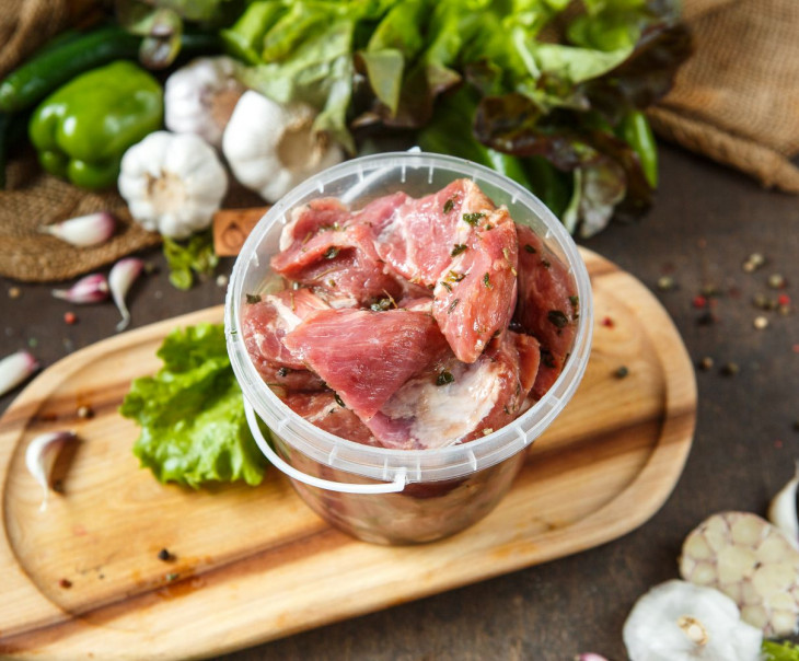 6262 Шашлык из свиной шейки в чесночном маринаде Вкусляндия  - Вид №1