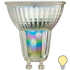 Лампа умная светодиодная Osram Smart Plus GU10 220-240 В 5 Вт спот матовая 350 лм теплый белый свет