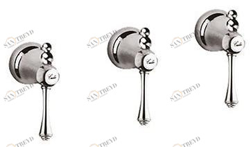 Rubinetteria Giulini Смеситель для душа на 3 отверстия с переключателем Londra 7216w3