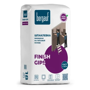Шпаклёвка гипсовая финишная Bergauf Finish Gips 18 кг