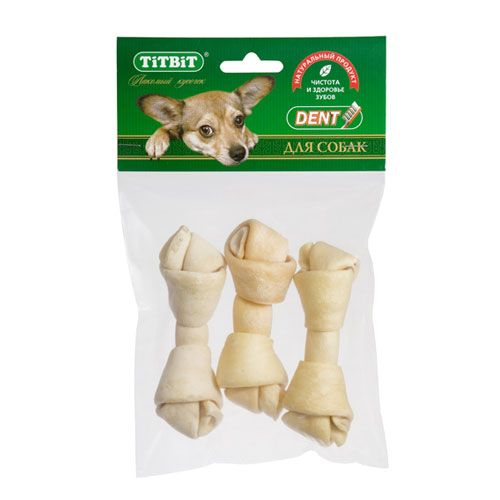 Т0043646 Лакомство для собак Кость узловая № 2 (3 шт) TITBIT 